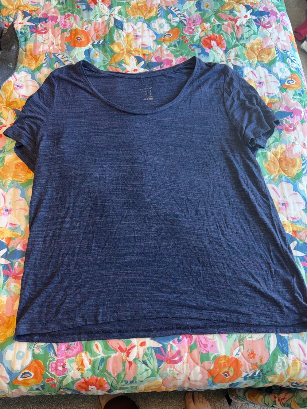 a new day Navy Scoop Neck Short Sleeve Tee